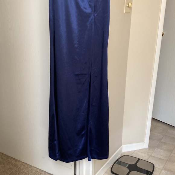 Navy Floor Length Gown event ready - Picture 2 of 4